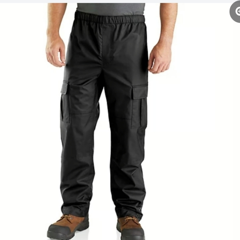 Stearns Dry Wear Rain Pants Mens Rip Stop Gray Cargo Mesh Lined  LARGE